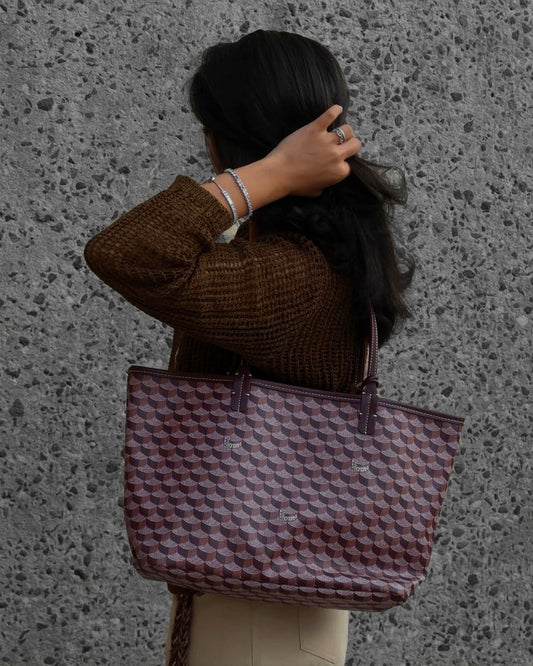 Dark Burgundy Tote