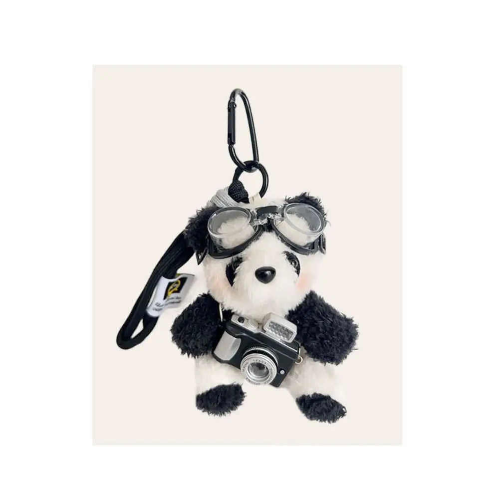 Camera Plush Bear Pendant