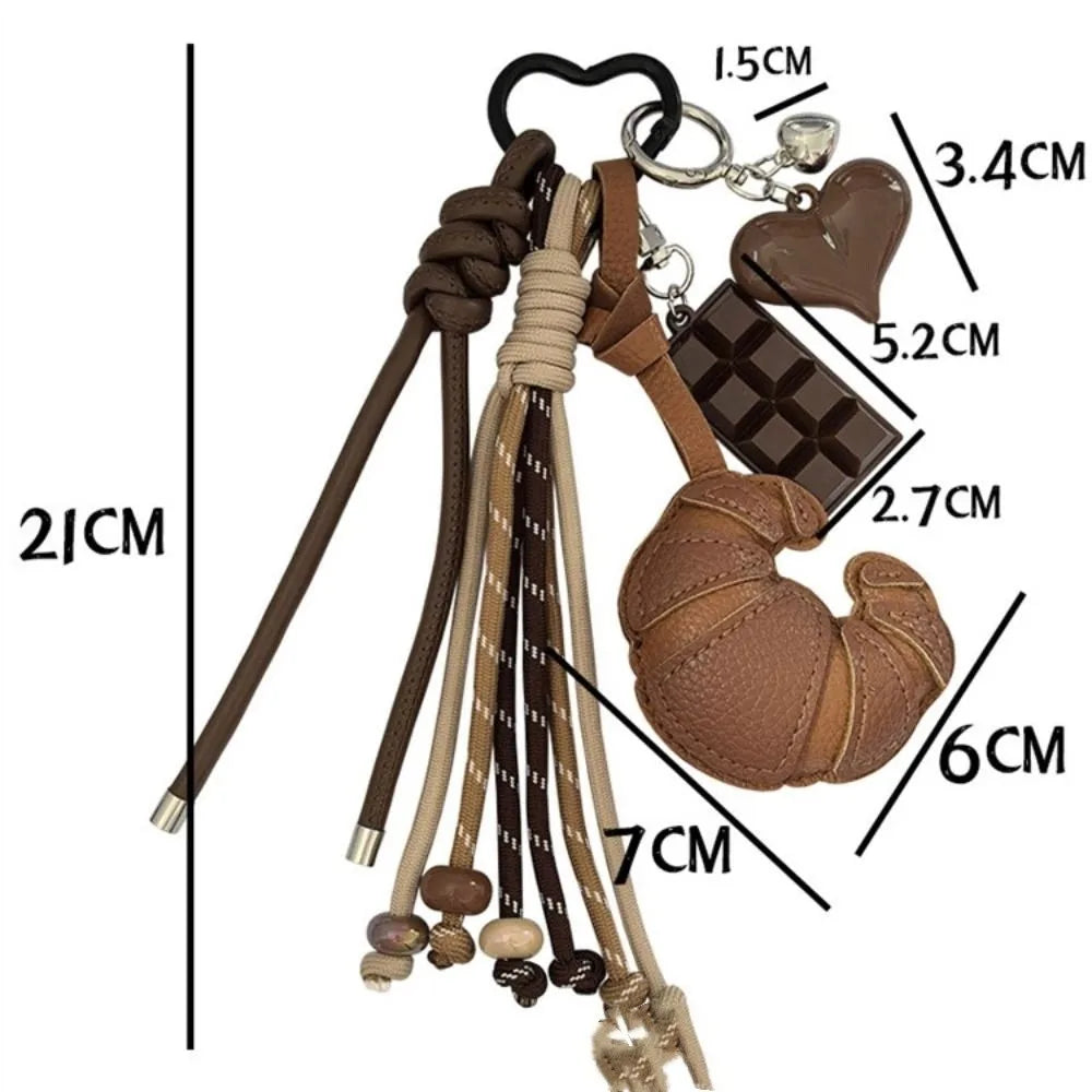 Croissant keychain