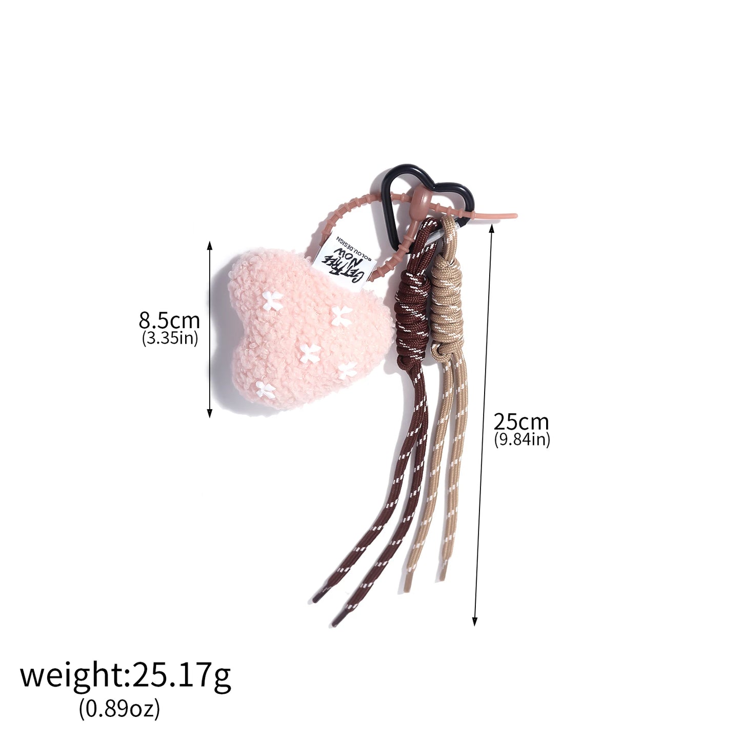 Korean Love Bow Hairy Bag Charms