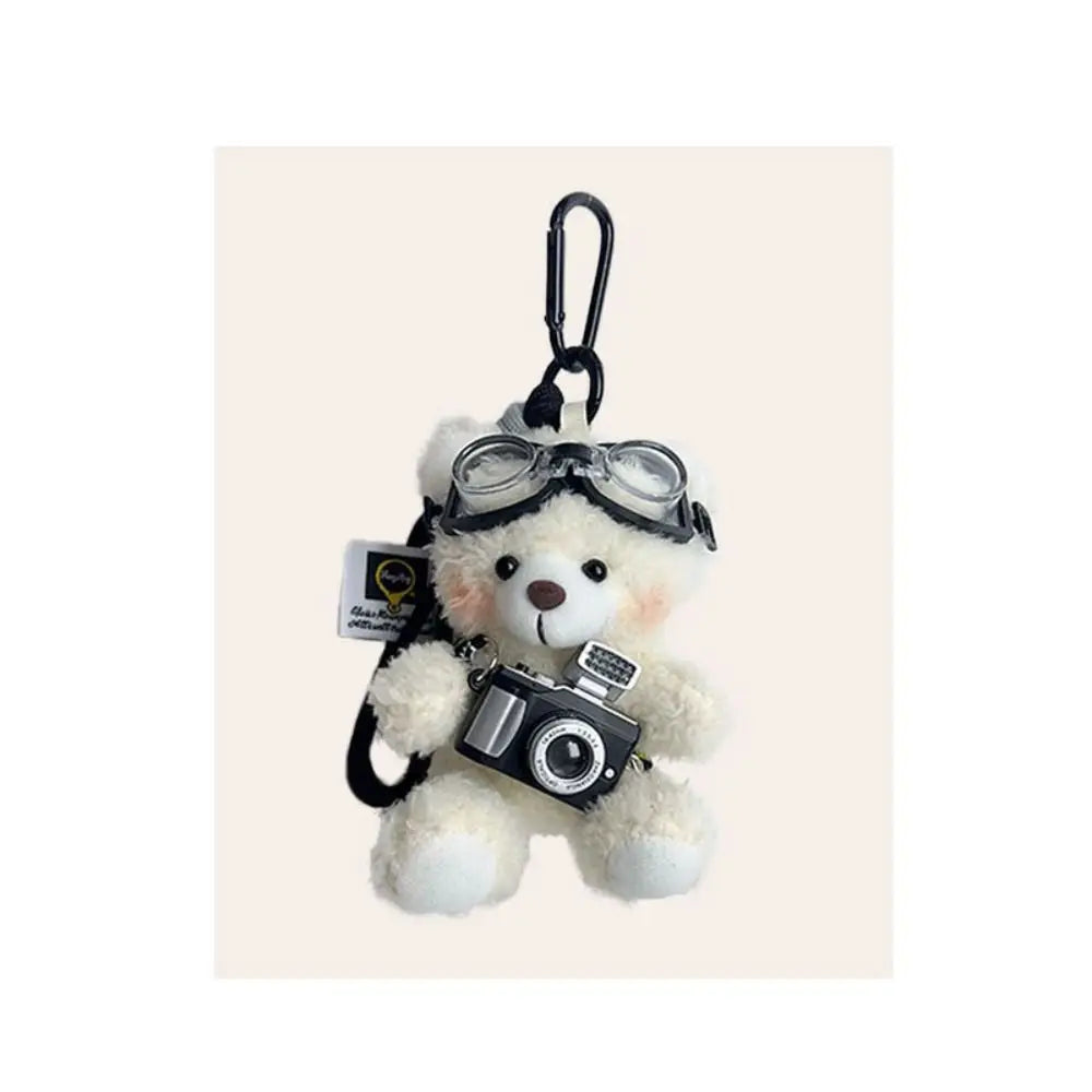 Camera Plush Bear Pendant