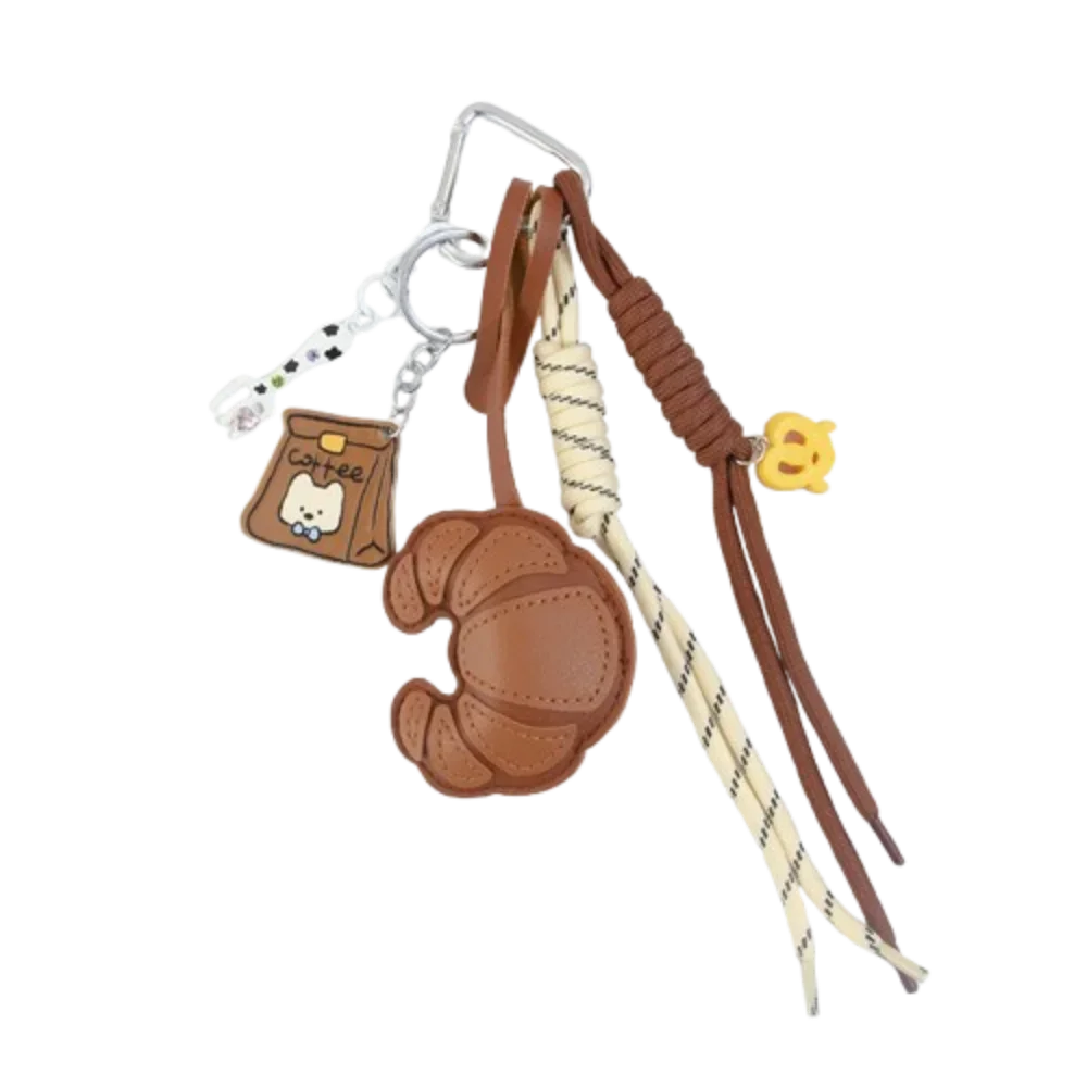 Croissant keychain