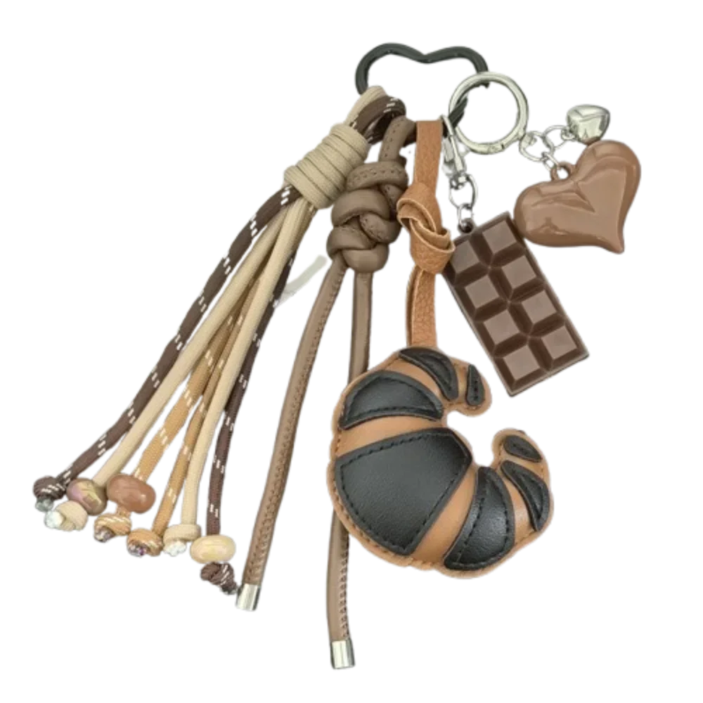 Croissant keychain