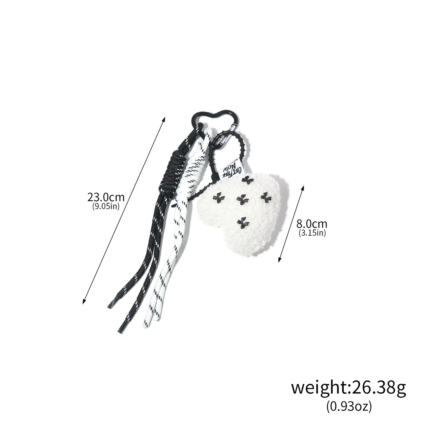 Korean Love Bow Hairy Bag Charms