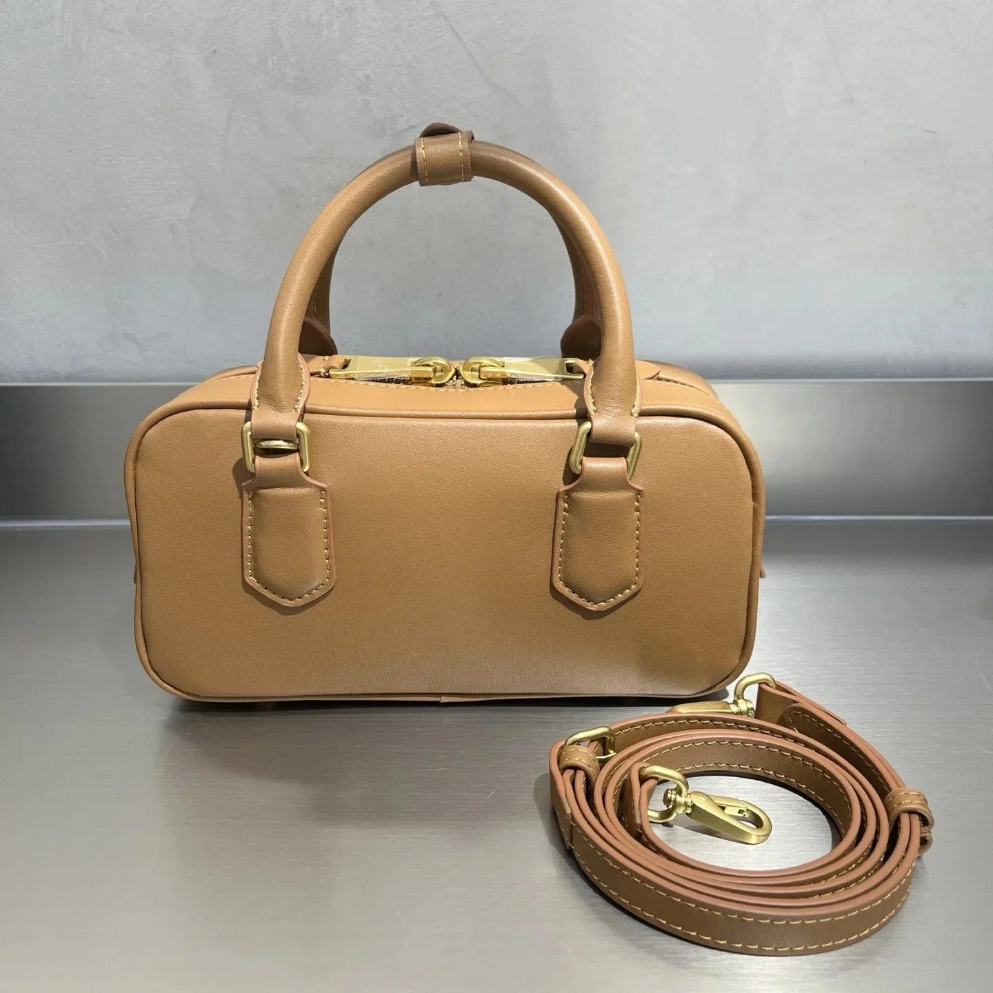 Camel Leather Bag